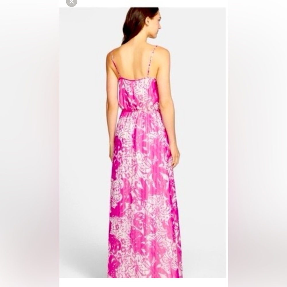 Lilly Pulitzer Metallic Purple + Gold Maxi Dress Size Small. Perfect Holidays! - Picture 12 of 12